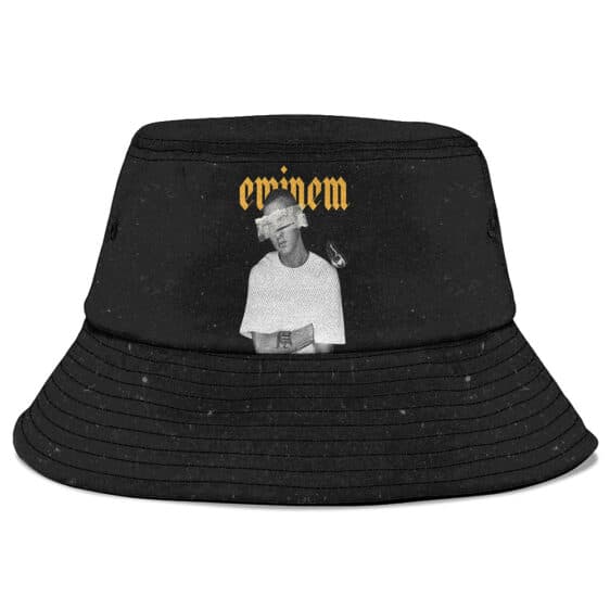 American Rapper Eminem Butterfly Monochrome Art Fisherman Hat