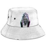 American Rapper Eminem Glitch Artwork Dope White Bucket Hat