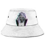 American Rapper Eminem Glitch Artwork Dope White Bucket Hat