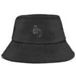 Awesome Snoop Dogg Braids Typography Logo Art Black Bucket Hat