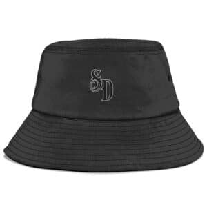 Awesome Snoop Dogg Braids Typography Logo Art Black Bucket Hat