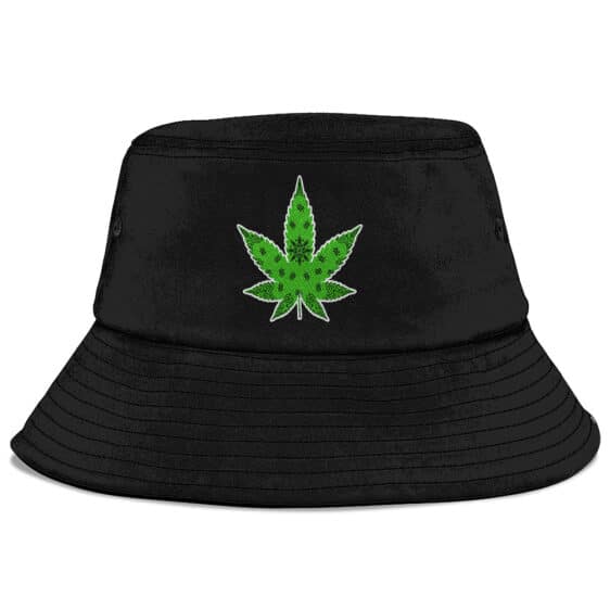 B.O.D.R. Weed Leaf Typography Art Cool Snoop Dogg Bucket Hat