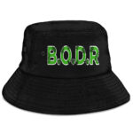 B.O.D.R. Weed Leaf Typography Art Cool Snoop Dogg Bucket Hat