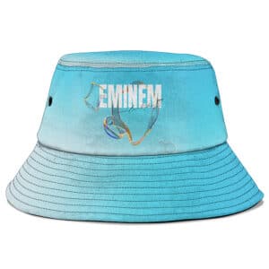 Cool Marshall Mathers Eminem Logo Art Summer Blue Bucket Hat