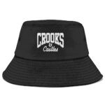 Crooks & Castles Minimalist Logo Black Snoop Dogg Bucket Hat