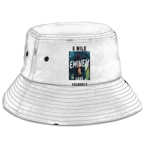 Eminem 8 Mile Lose Yourself 2002 Photo Art White Bucket Hat