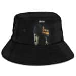 Eminem 8 Mile Rd Geometric Face Art Black Bucket Hat