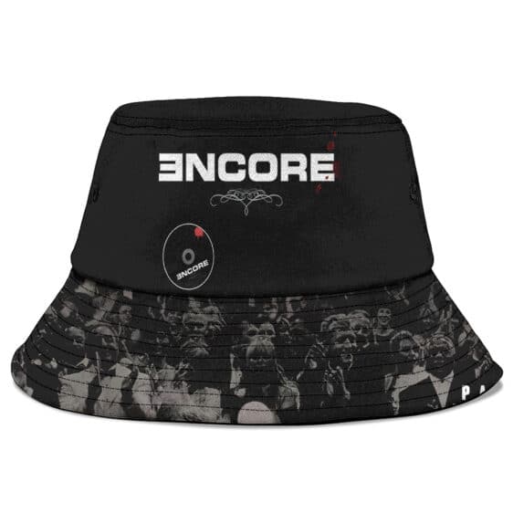 Eminem Encore Disc Monochrome People Cover Art Bucket Hat
