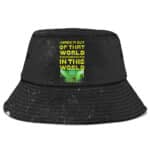 Eminem I Made It Out Of That World Typography Art Bucket Hat