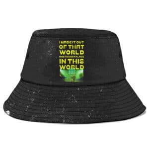 Eminem I Made It Out Of That World Typography Art Bucket Hat