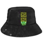 Eminem I Made It Out Of That World Typography Art Bucket Hat