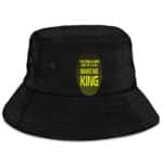 Eminem Make Me King Lyrics Vibrant Typography Art Bucket Hat