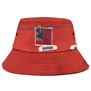 Eminem Music To Be Murdered By Chain Artwork Red Bucket Hat