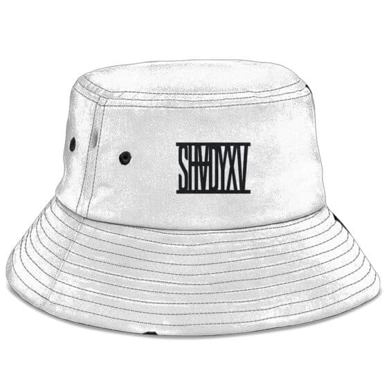 Eminem Shady XV Minimalist Typography Art White Bucket Hat