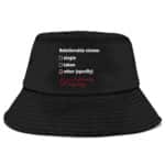 Funny Snoop Dogg Relationship Status Black Bucket Hat