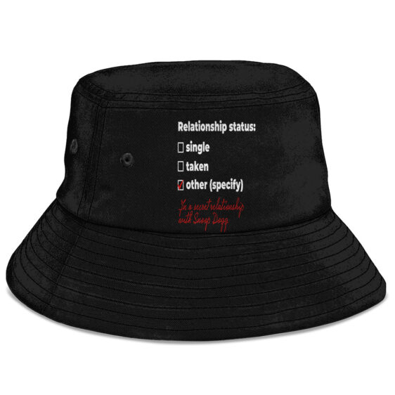 Funny Snoop Dogg Relationship Status Black Bucket Hat
