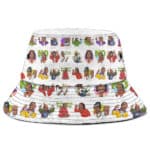Goofy Snoop Dogg Smoking Cartoon Art Pattern Bucket Hat