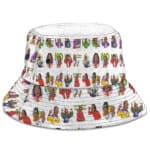 Goofy Snoop Dogg Smoking Cartoon Art Pattern Bucket Hat