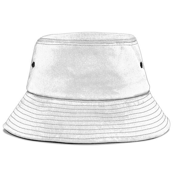Hip-hop Rapper Snoop Dogg Head Logo Art White Bucket Hat
