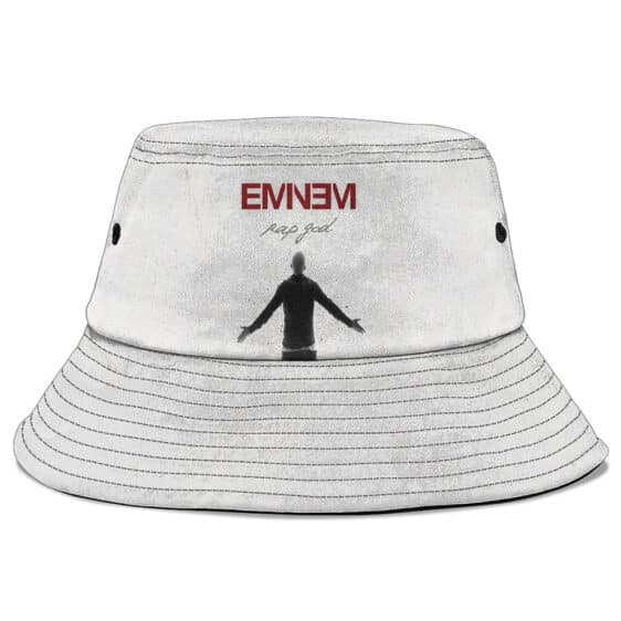 Rap God Eminem Back-View Art White Fisherman Hat