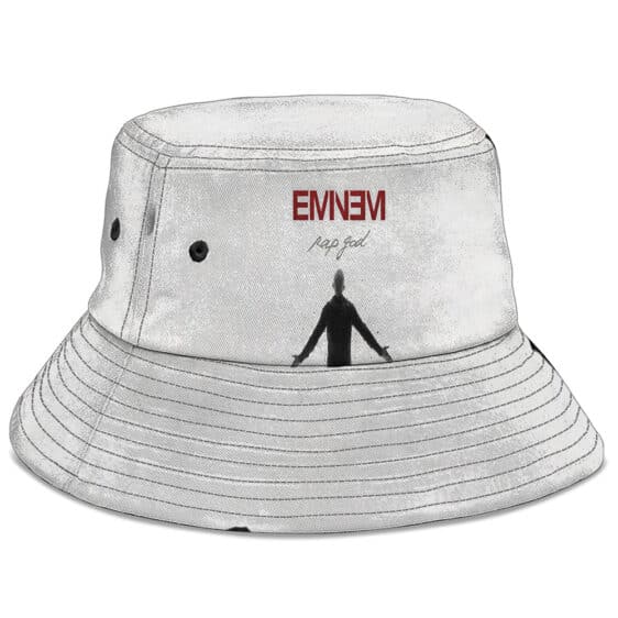 Rap God Eminem Back-View Art White Fisherman Hat