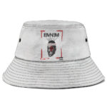 Rap Icon Eminem Recovery Grunge Face Artwork Bucket Hat