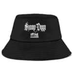 Rap Icon Snoop Dogg Silhouette Typography Art Bucket Hat