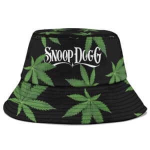 Rap Icon Snoop Dogg Weed Leaf Pattern Fisherman Hat