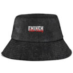 Slim Shady Eminem Flower Monochrome Photo Art Grunge Bucket Hat