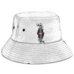 Smoking Snoop Dogg Jack Clover Card White Fisherman Hat