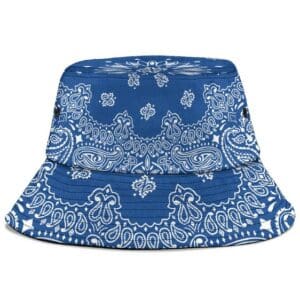 Snoop Dogg Blue Bandana Paisley Pattern Bucket Hat