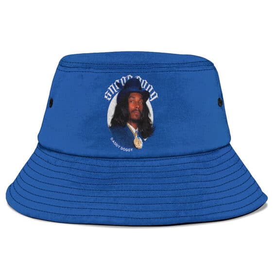 Snoop Dogg Daddy Doggy Classic Photo Art Blue Bucket Hat