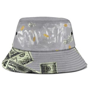 Snoop Dogg Dollar Money Smoke Artwork Gray Bucket Hat
