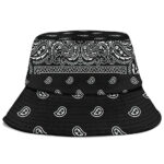 Snoop Dogg Gangsta Bandana Pattern Black Bucket Hat