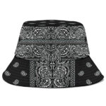 Snoop Dogg Gangsta Bandana Pattern Black Bucket Hat