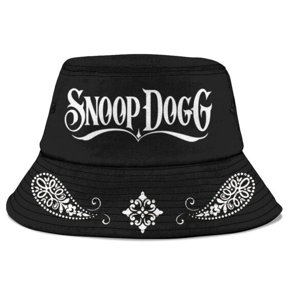 Snoop Dogg Name Bandana Paisley Art Black Bucket Hat