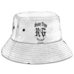 Snoop Dogg Rhythm & Gangsta Typography Art White Bucket Hat