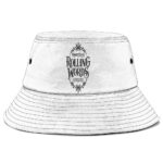 Snoop Dogg Rolling Words Weed Leaf Logo White Fisherman Hat