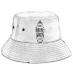 Snoop Dogg Rolling Words Weed Leaf Logo White Fisherman Hat