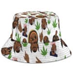 Snoop & Martha Weed Leaf Pattern Bucket Hat