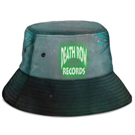 Vibrant Death Row Records Smoke Weed Leaf Art Bucket Hat