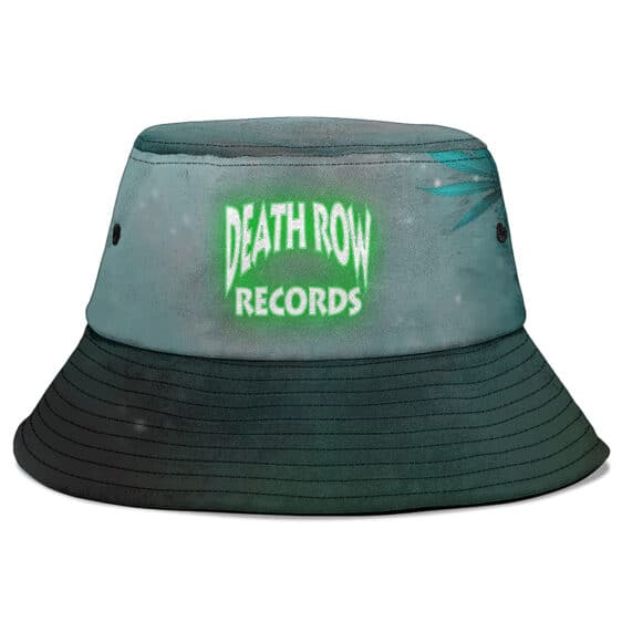 Vibrant Death Row Records Smoke Weed Leaf Art Bucket Hat