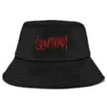 Eminem Slim Shady Name Typography Art Black Bucket Hat