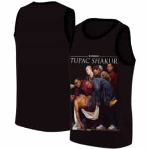 The Entombment of Christ Tupac Parody Dope Basketball Jersey