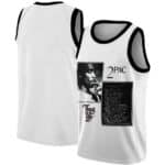 Thug Life 2Pac And 2morrow Song Lyrics Art Basketball Jersey