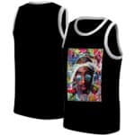 Tupac Shakur Cool Graffiti Abstract Black Basketball Jersey