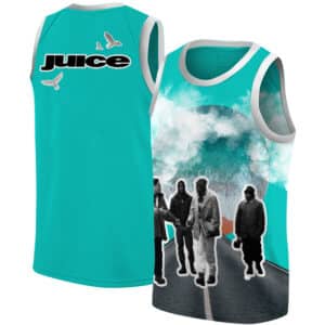 Tupac Shakur's Movie Juice Poster Art Blue Basketball Jersey