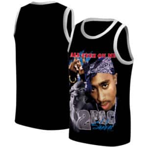 All Eyez On Me 2Pac Shakur Vintage Graphic Basketball Jersey