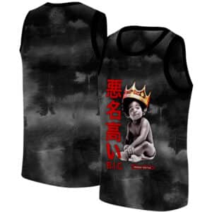 Biggie Smalls Baby Logo Kanji Smoke Art Basketball Jersey