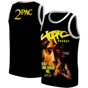 Iconic Tupac Shakur Only God Can Judge Me Basketball Jersey